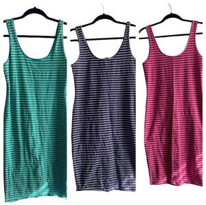 M - SET of 3 MIDI Bodycon Dresses by Forever21